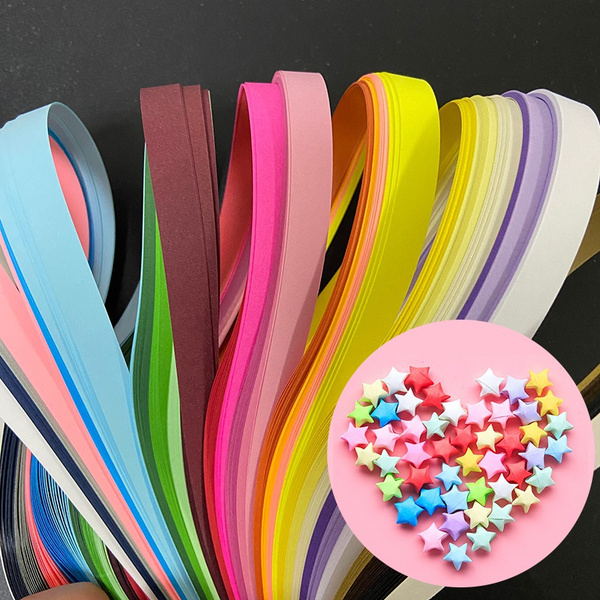 DIY Hand Craft Paper Quilling Strips Set，26 Colors 260 Strips Width  3/5/7/10mm